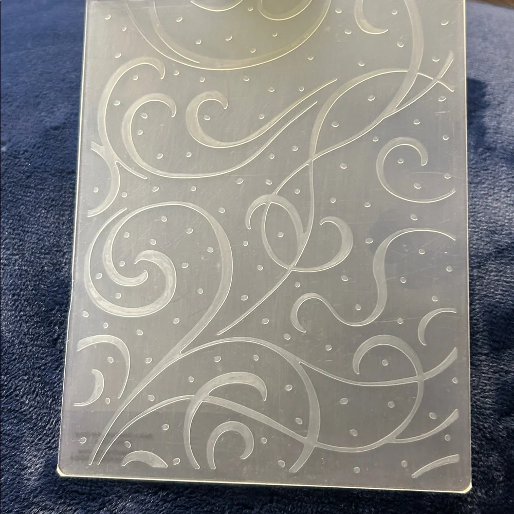 Like New Anna Griffin Cuttlebug Cricut Christmas Embossing Folders Set of 3 snow